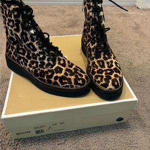 Michael Kors leopard boots